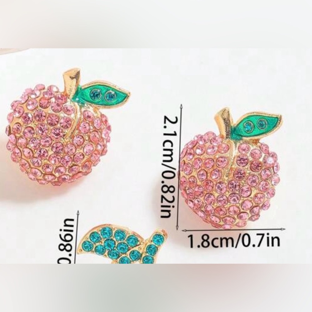🍑 Peach Earrings 🍑 - Picture 3 of 4